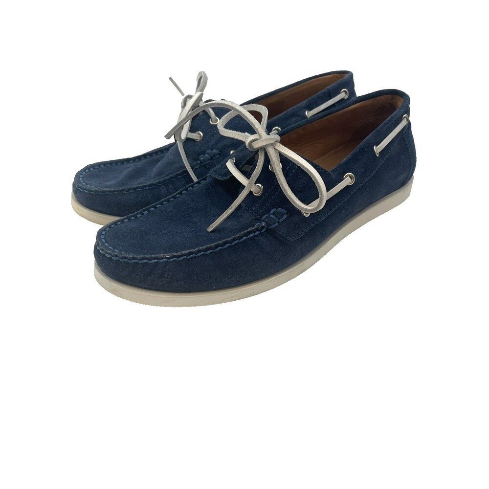 LLoyd Germany Men's US 8 Suede Loafers Nautical Boat Casual Shoes Made in Italy